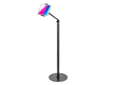 iPadställ, golvmodell, svart